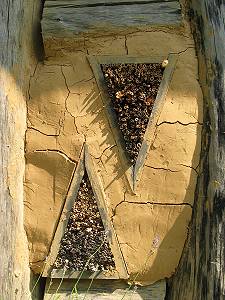 Holzdreiecke für Schilf Holzdreiecke für Schilf