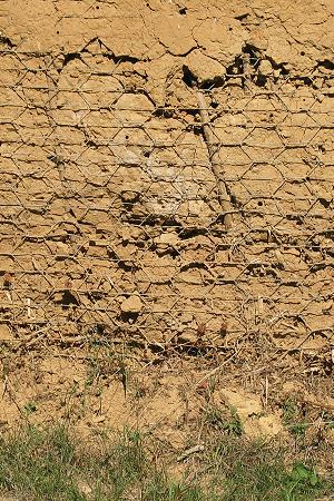 Lahmwand mit Kaninchendraht