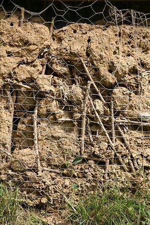 Lehmwand 2 Jahre sp&auml;ter